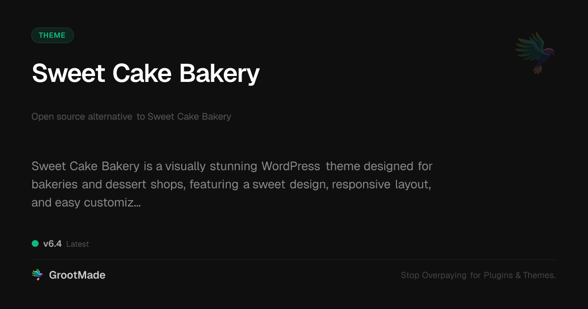 Preview of Sweet Cake Bakery