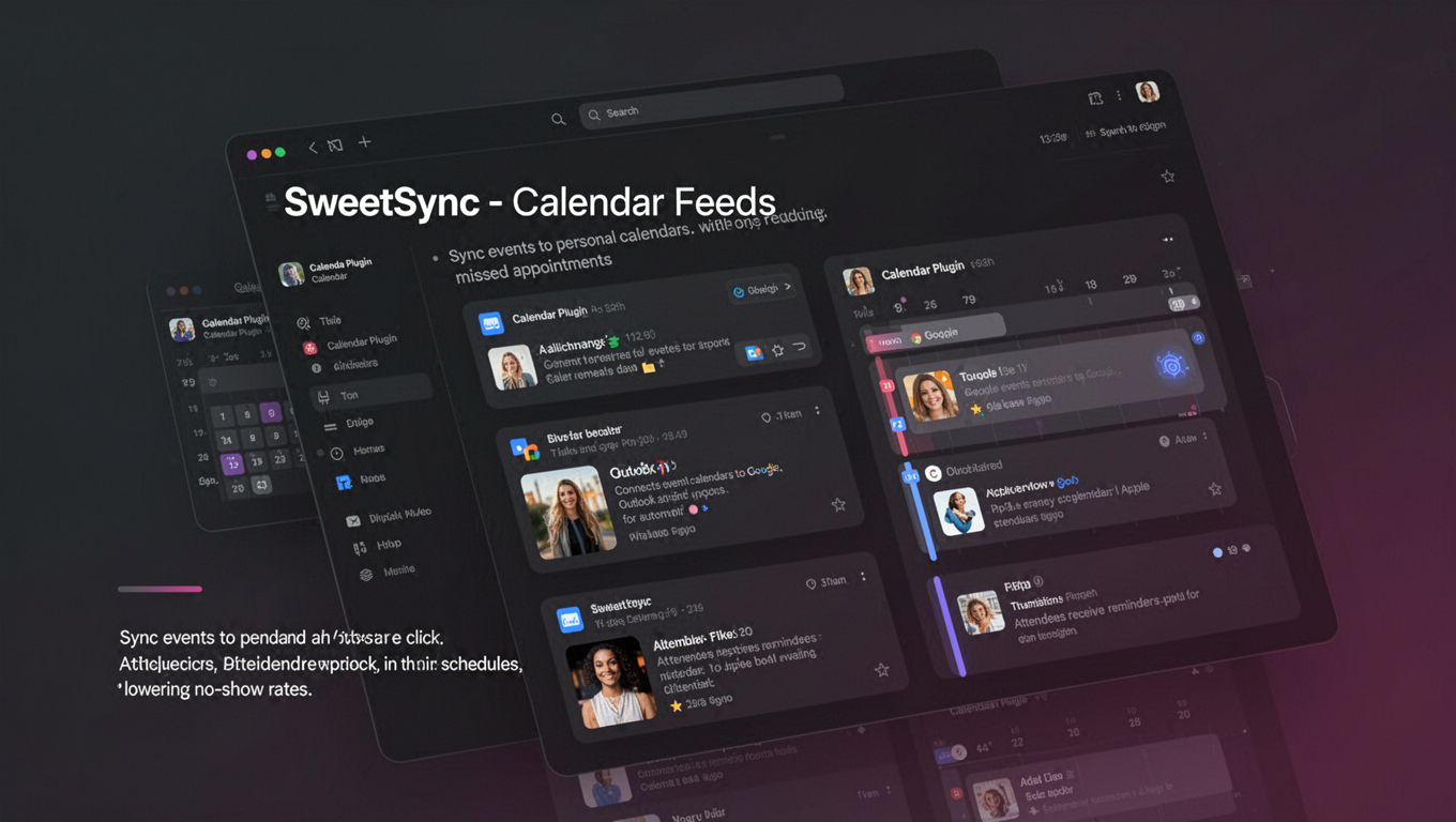 Preview of SweetSync - Calendar Feeds