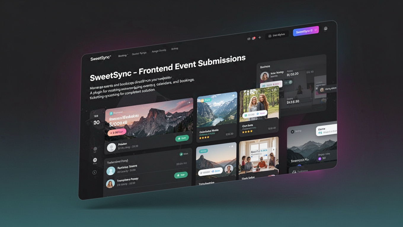 Preview of SweetSync - Frontend Event Submissions