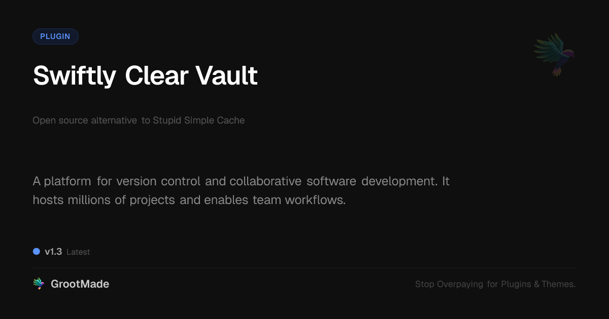 Preview of Swiftly Clear Vault