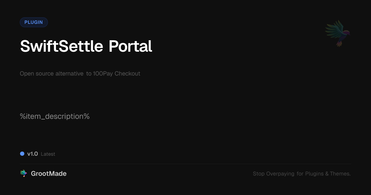 Preview of SwiftSettle Portal
