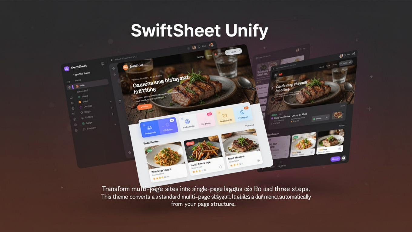 Preview of SwiftSheet Unify