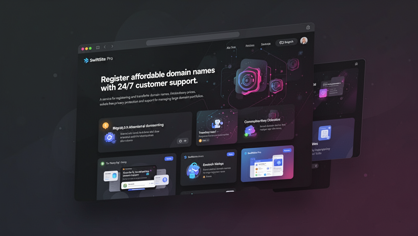 Preview of SwiftSite Pro