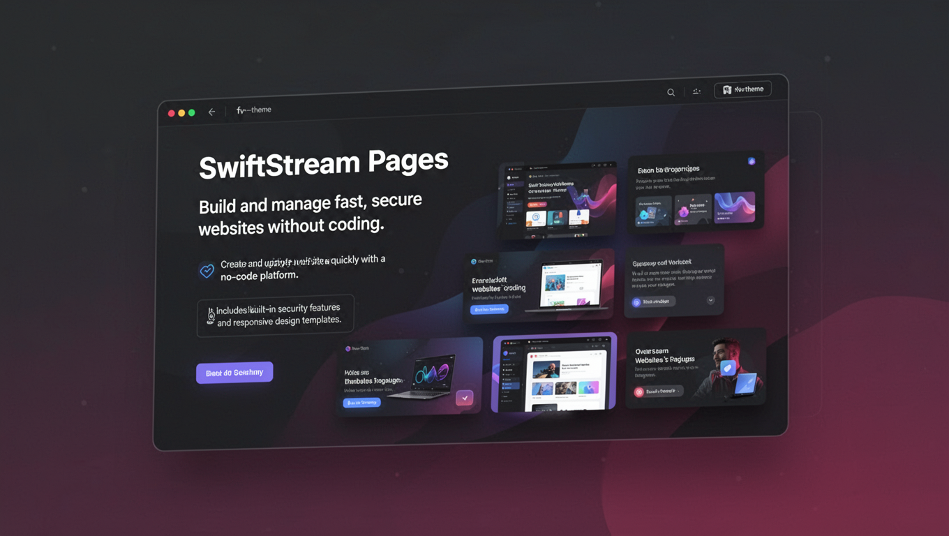 Preview of SwiftStream Pages