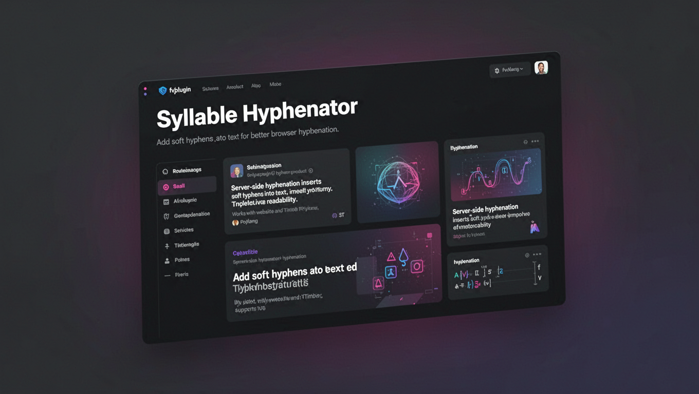 Preview of Syllable Hyphenator