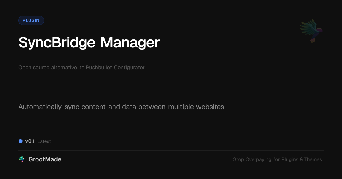 Preview of SyncBridge Manager