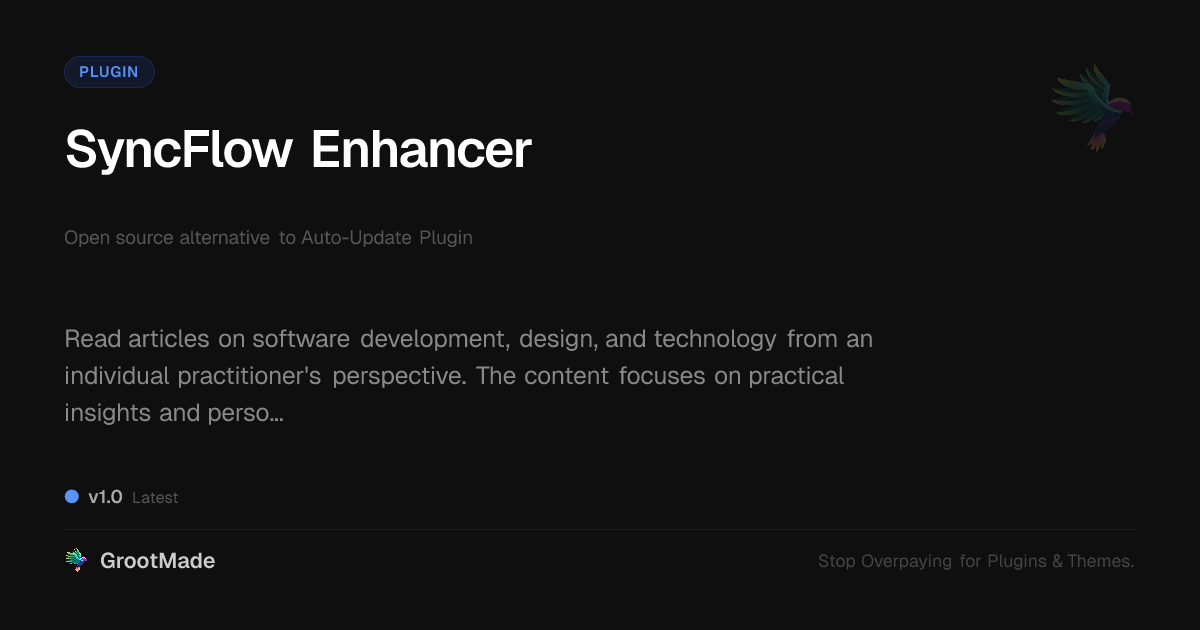 Preview of SyncFlow Enhancer