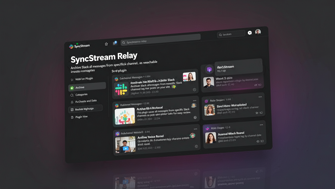 Preview of SyncStream Relay