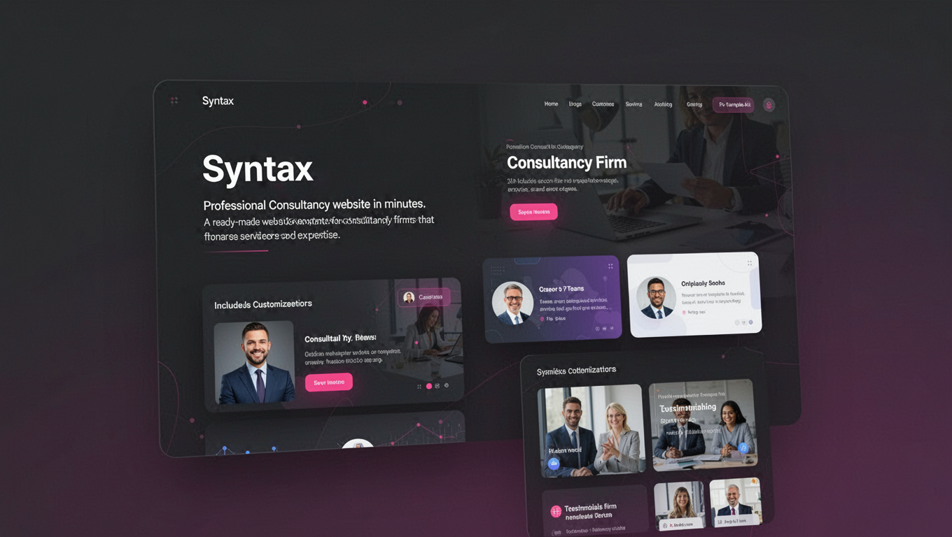 Preview of Syntax - Consultancy Firm Website