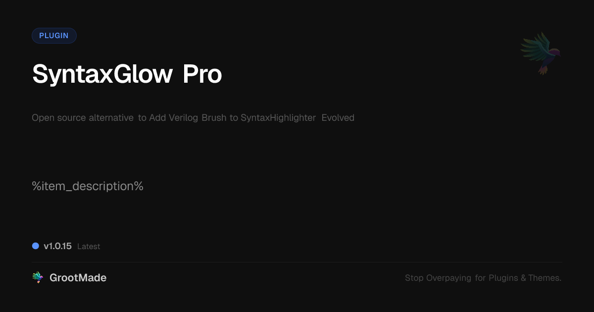 Preview of SyntaxGlow Pro
