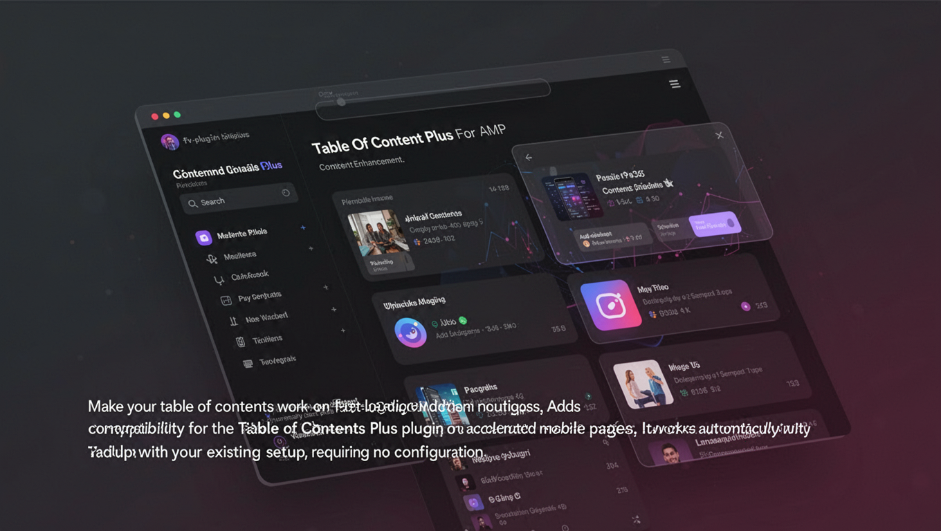 Preview of Table Of Content Plus For AMP