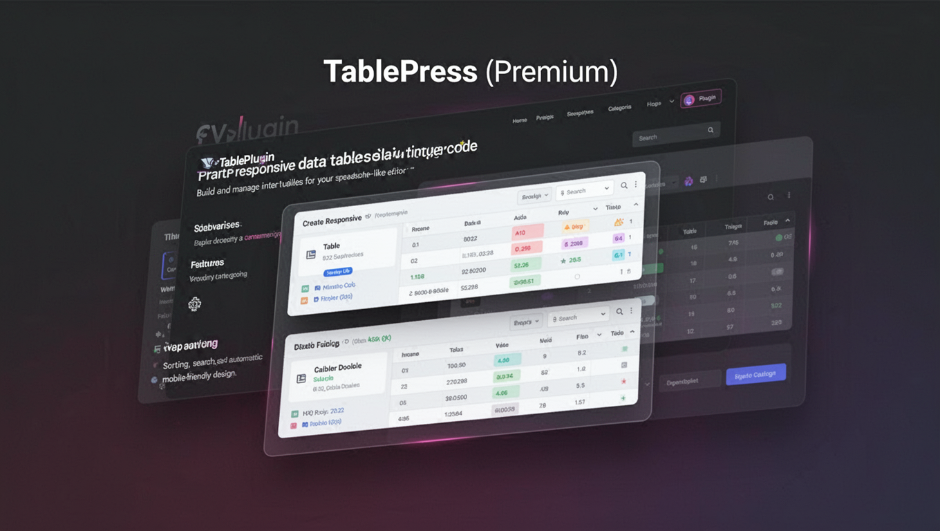 Preview of TablePress (Premium)