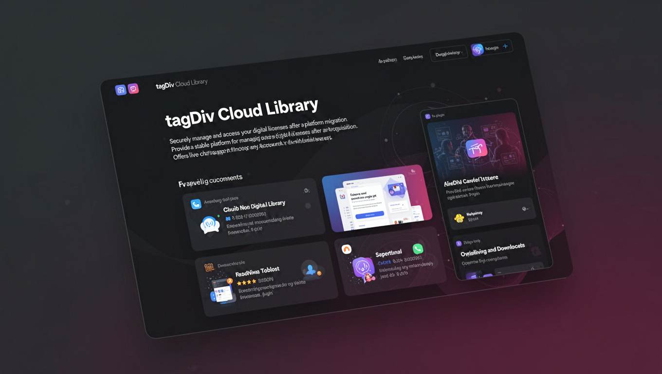 Preview of tagDiv Cloud Library