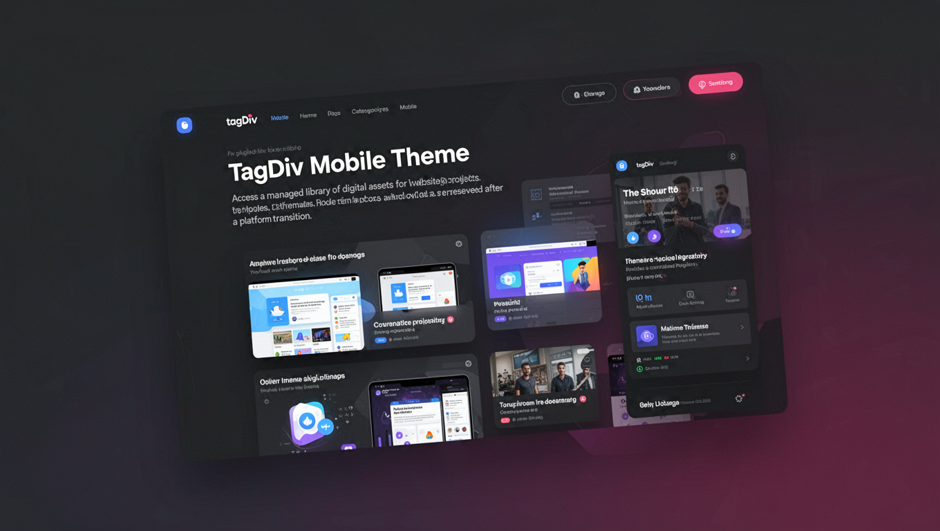 Preview of tagDiv Mobile Theme