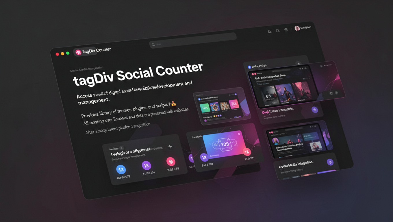 Preview of tagDiv Social Counter