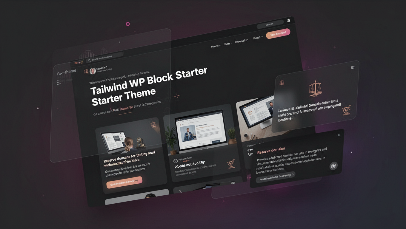 Preview of Tailwind WP Block Starter Theme