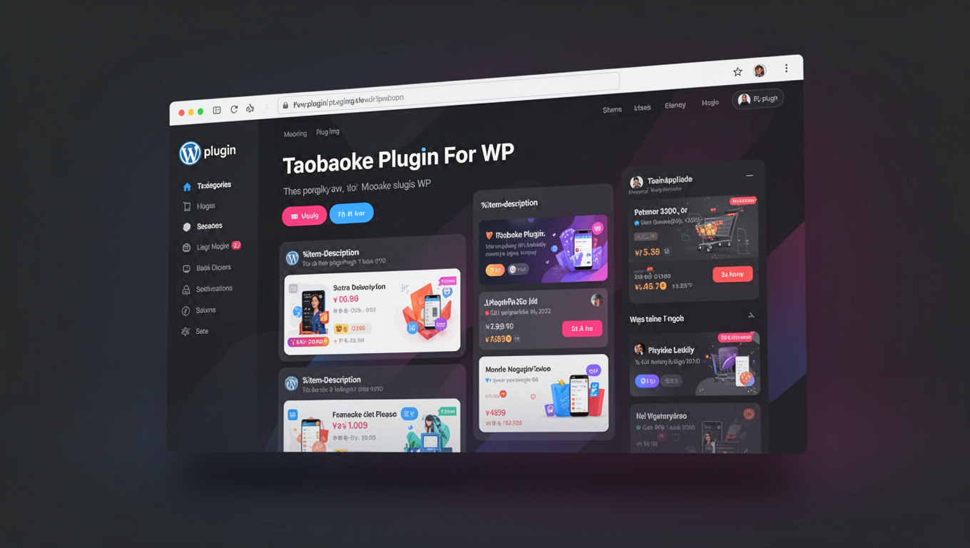 Preview of Taobaoke Plugin For WP