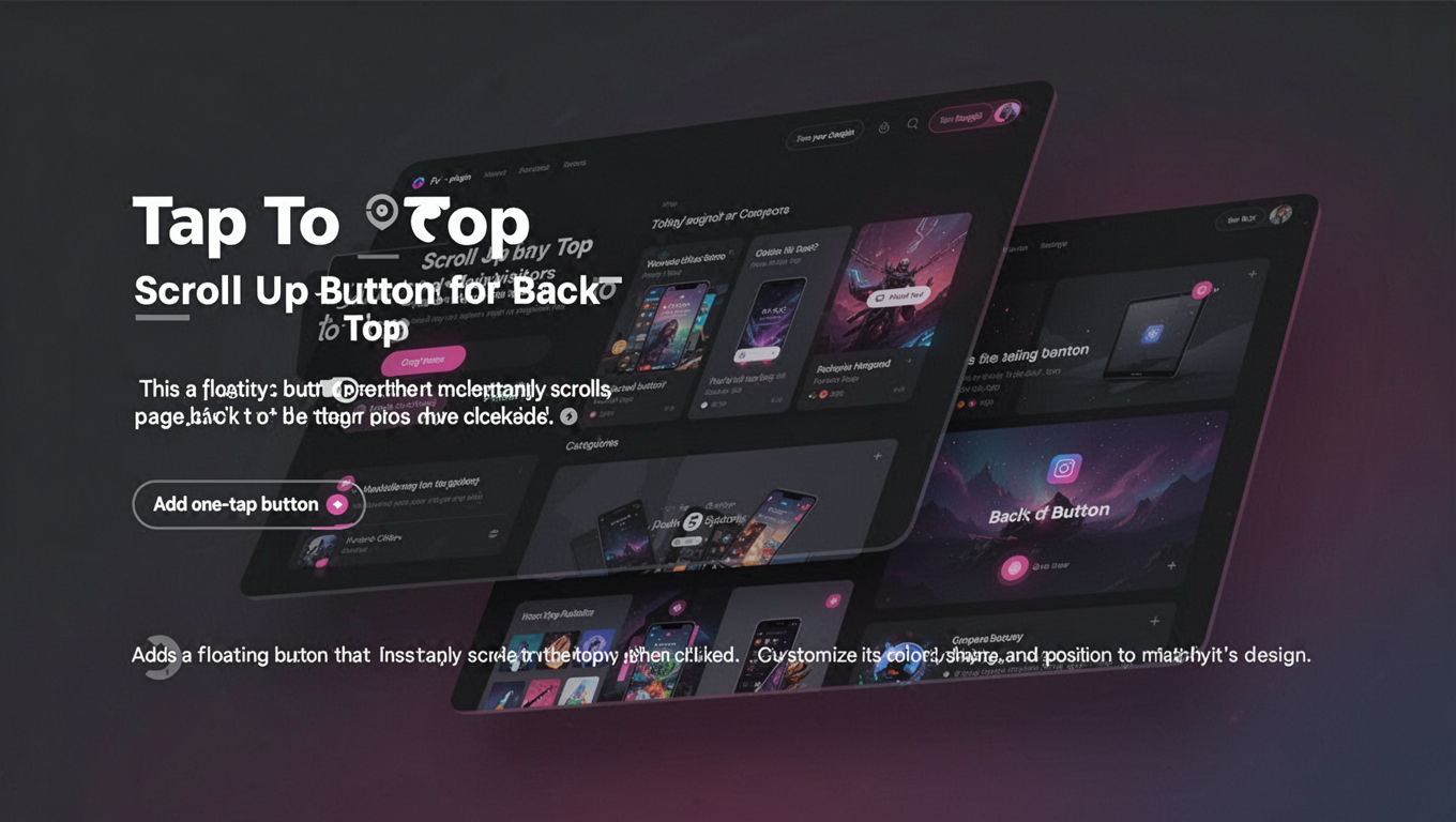 Preview of Tap To Top - Scroll Up Button for Back To Top