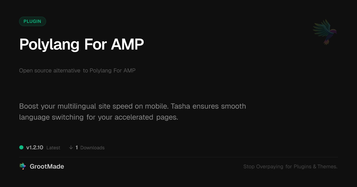 Preview of Polylang For AMP