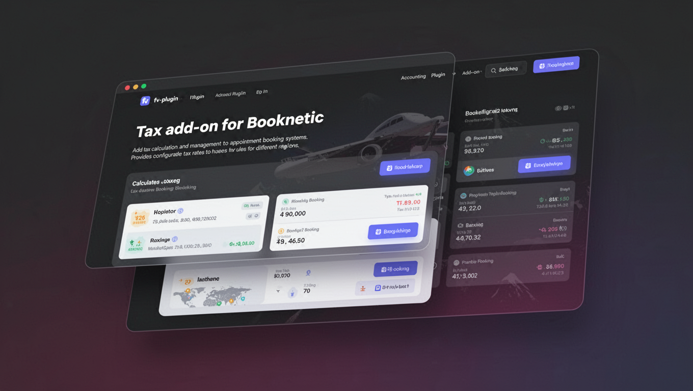 Preview of Tax add-on for Booknetic