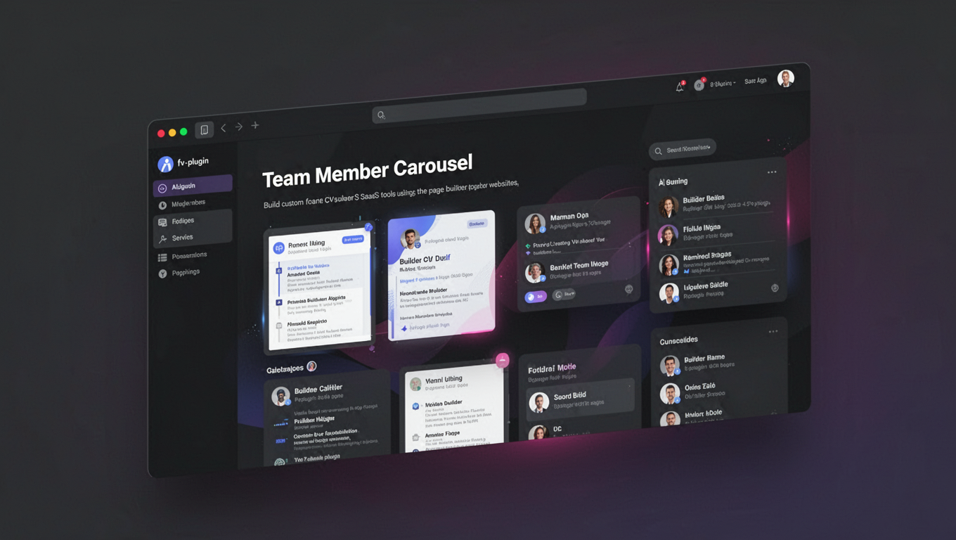 Preview of Team Member Carousel
