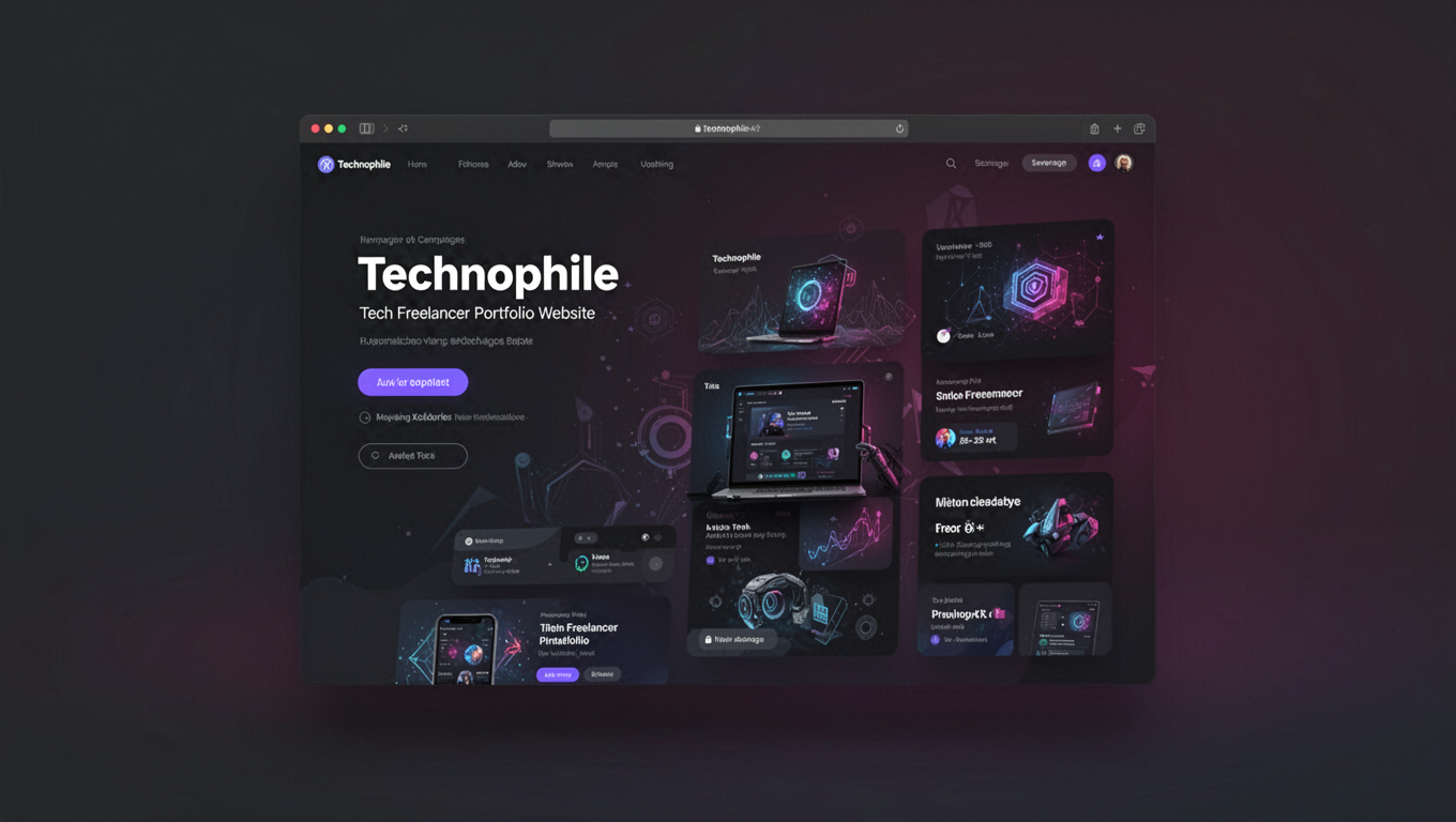 Preview of Technophile - Tech Freelancer Portfolio Website