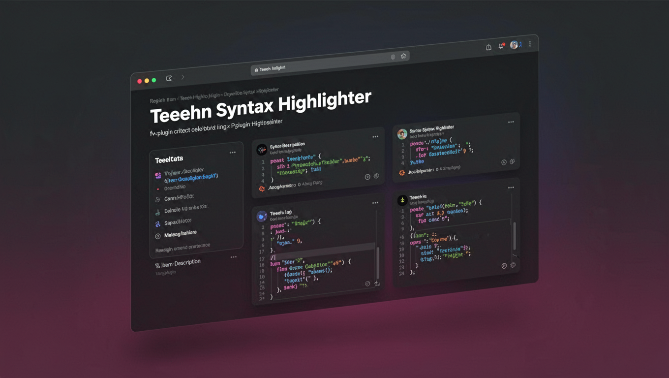 Preview of Teeehn Syntax Highlighter