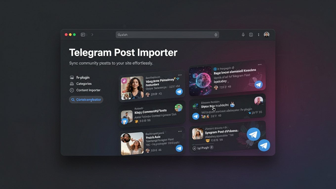 Preview of Telegram Post Importer