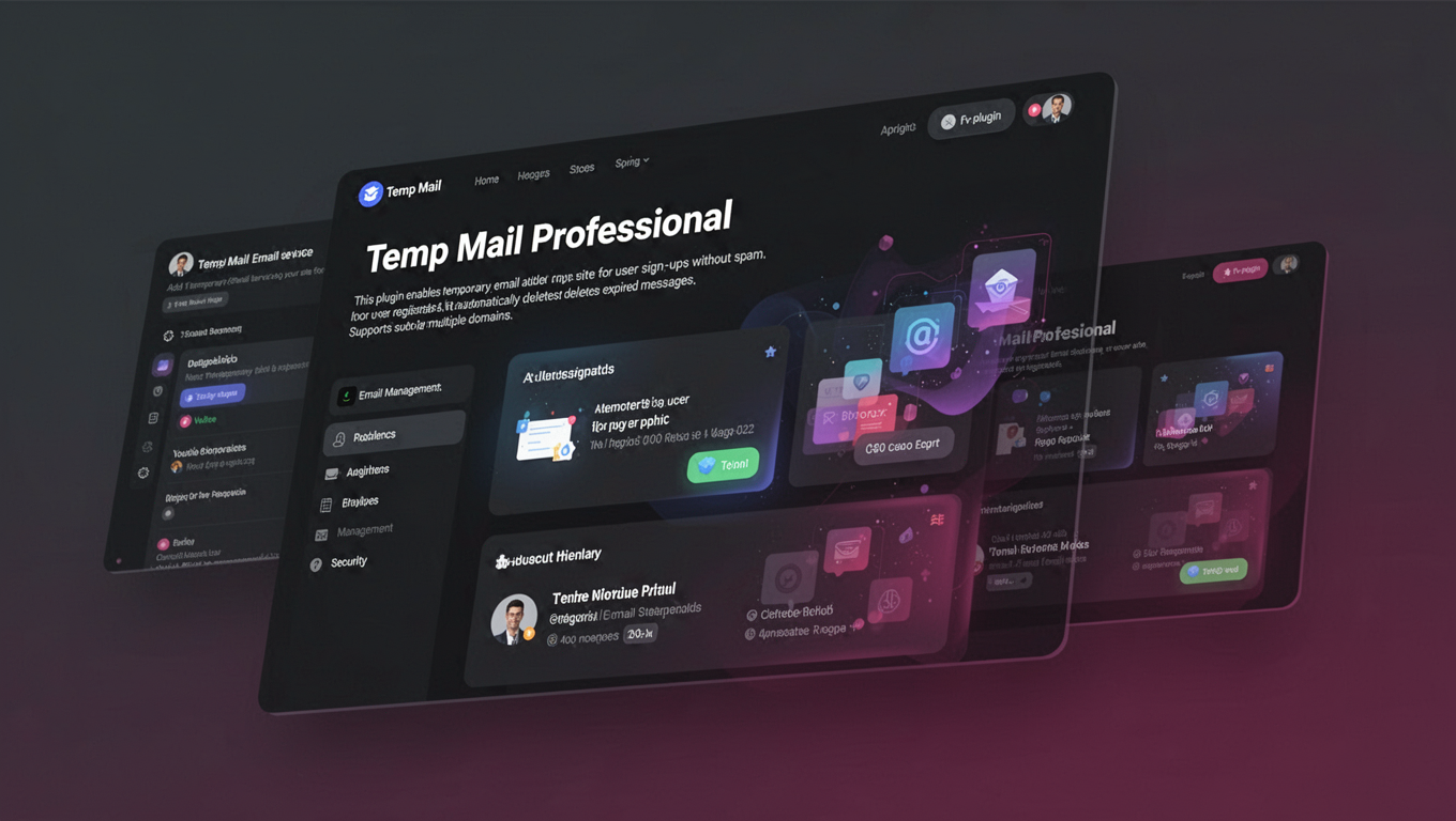 Preview of Temp Mail Professional