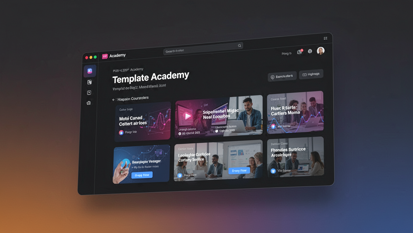 Preview of Template Academy