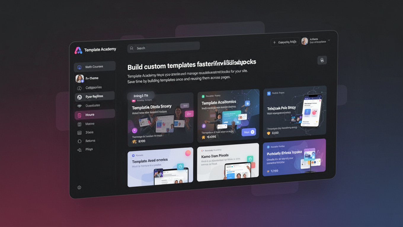 Preview of Template Academy