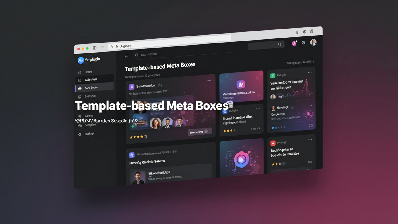 Preview of Template-based Meta Boxes