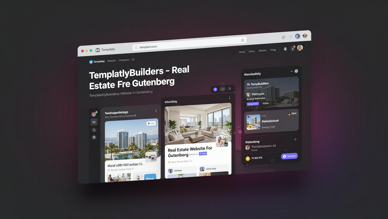 Preview of TemplatelyBuilders - Real Estate Website For Gutenberg