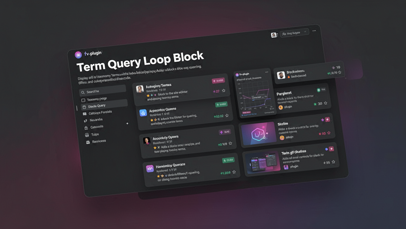 Preview of Term Query Loop Block