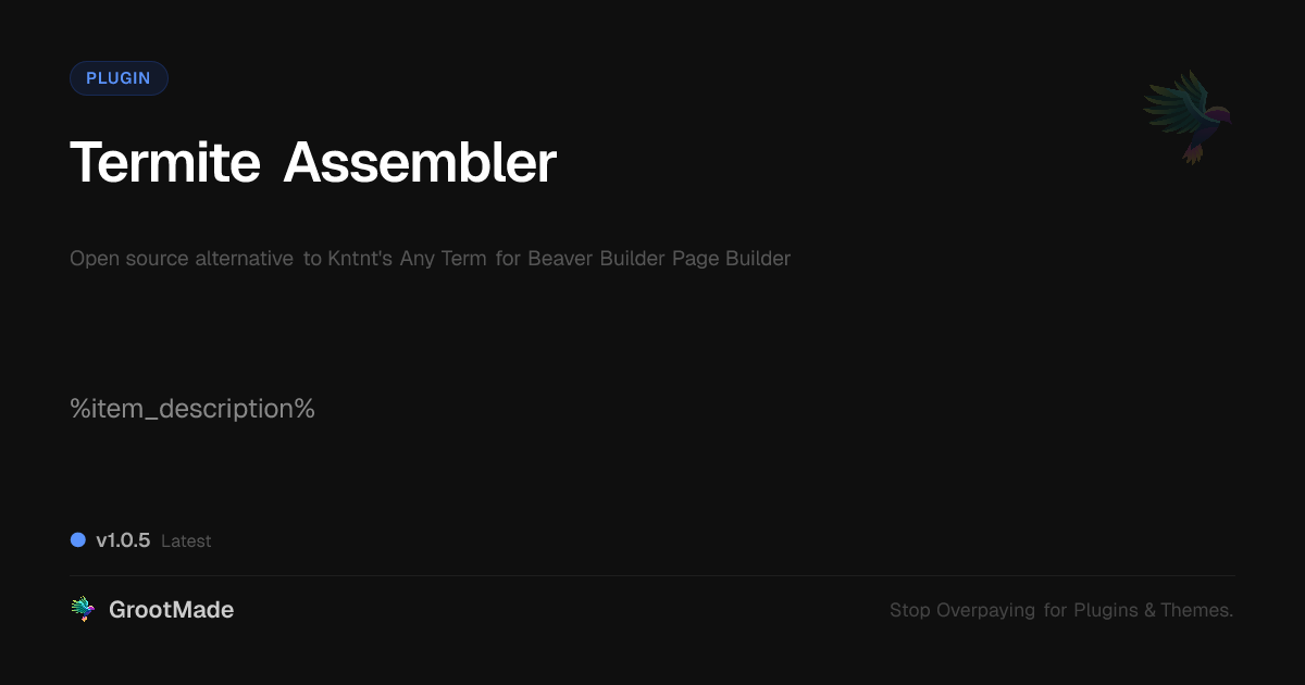 Preview of Termite Assembler
