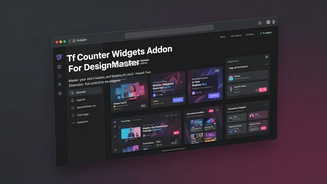 Preview of Tf Counter Widgets Addon For DesignMaster