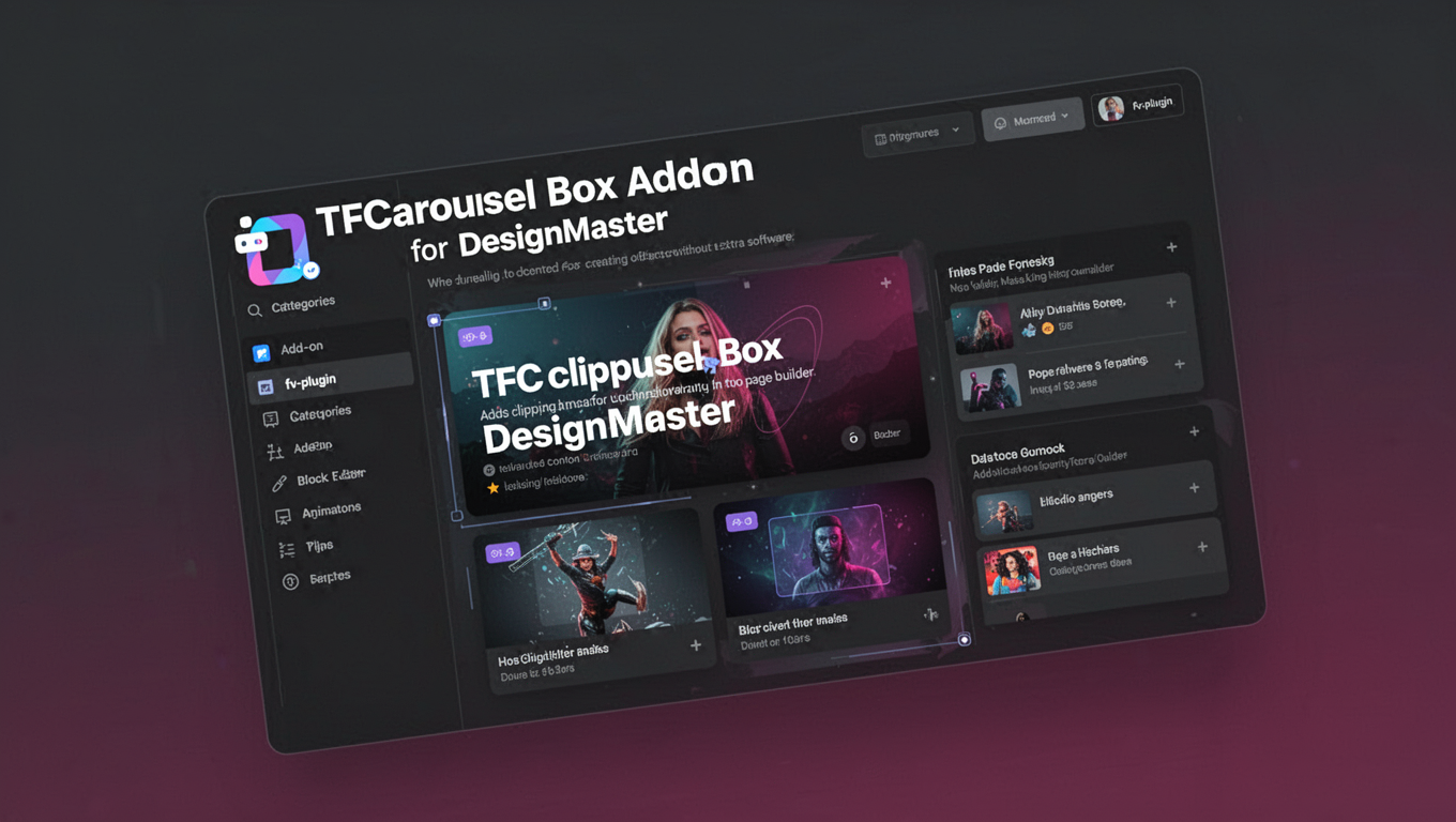Preview of TFCarousel Box Addon For DesignMaster