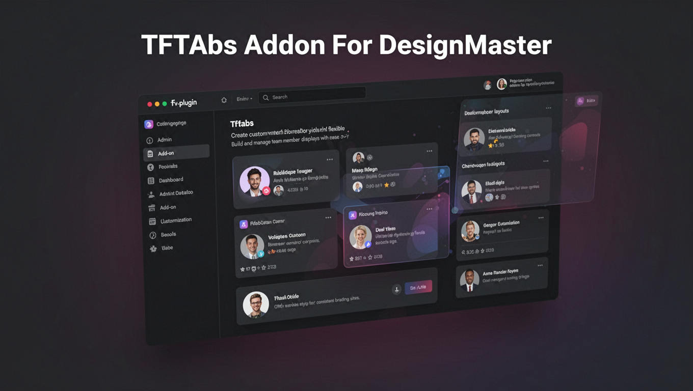 Preview of TFTabs Addon For DesignMaster