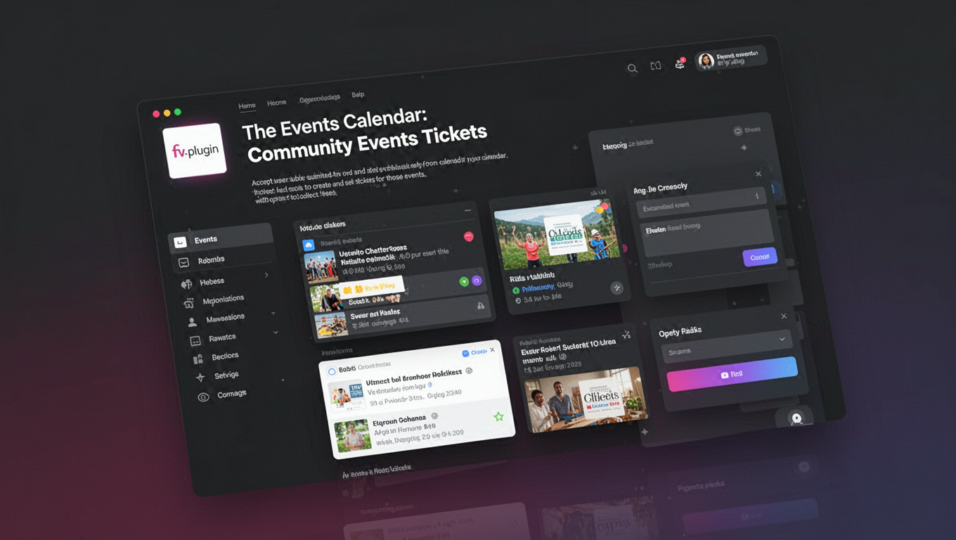 Preview of The Events Calendar: Community Events Tickets