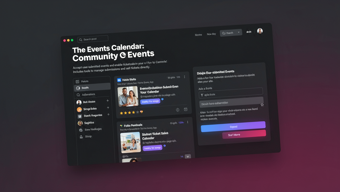 Preview of The Events Calendar: Community Events