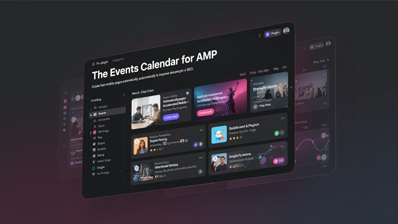 Preview of The Events Calendar for AMP