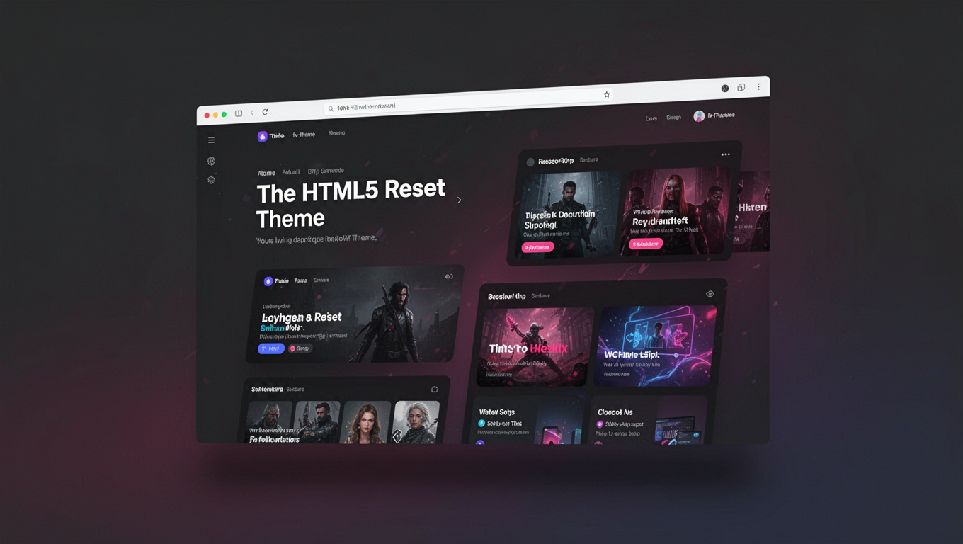 Preview of The HTML5 Reset Theme