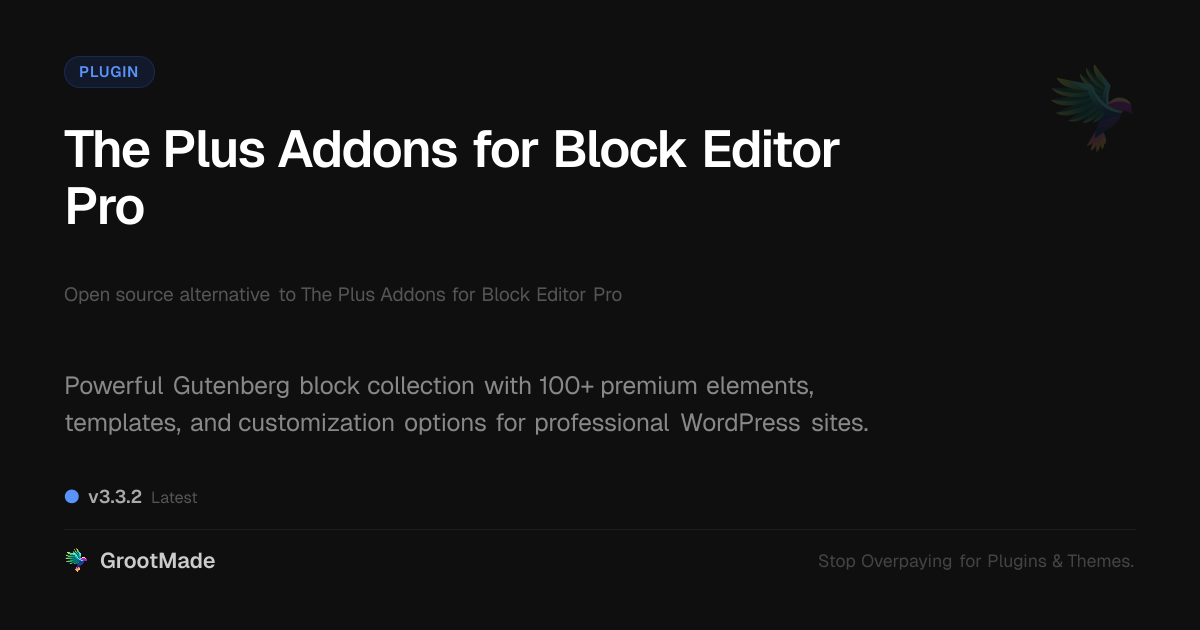 Preview of The Plus Addons for Block Editor Pro