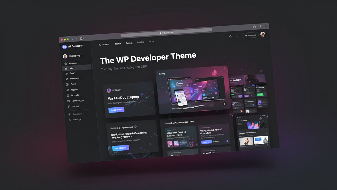Preview of The WP Developer Theme