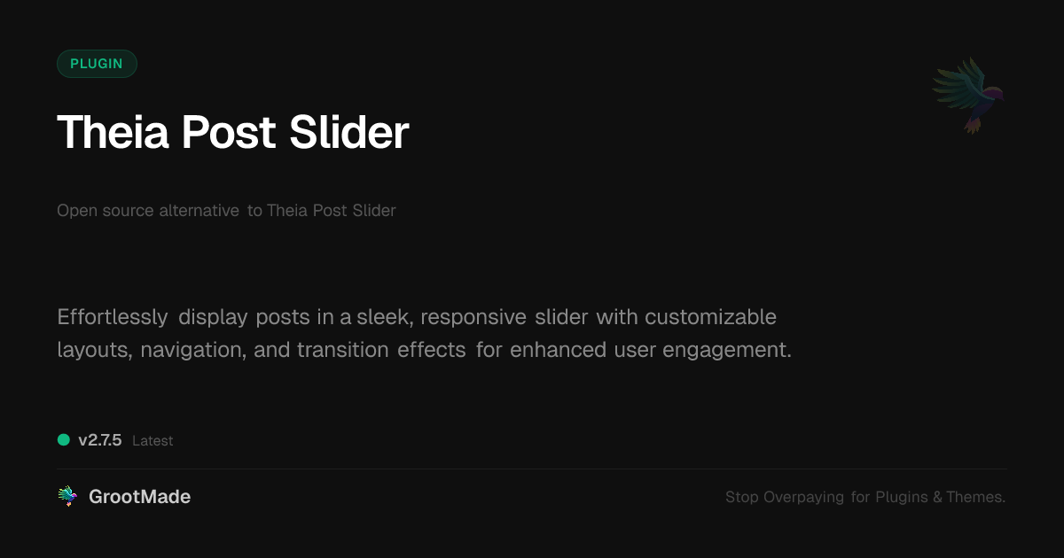 Preview of Theia Post Slider
