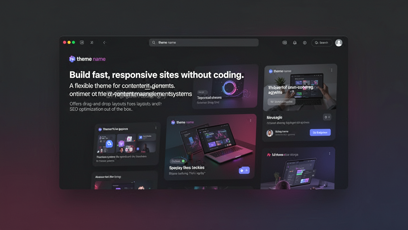 Preview of theme name