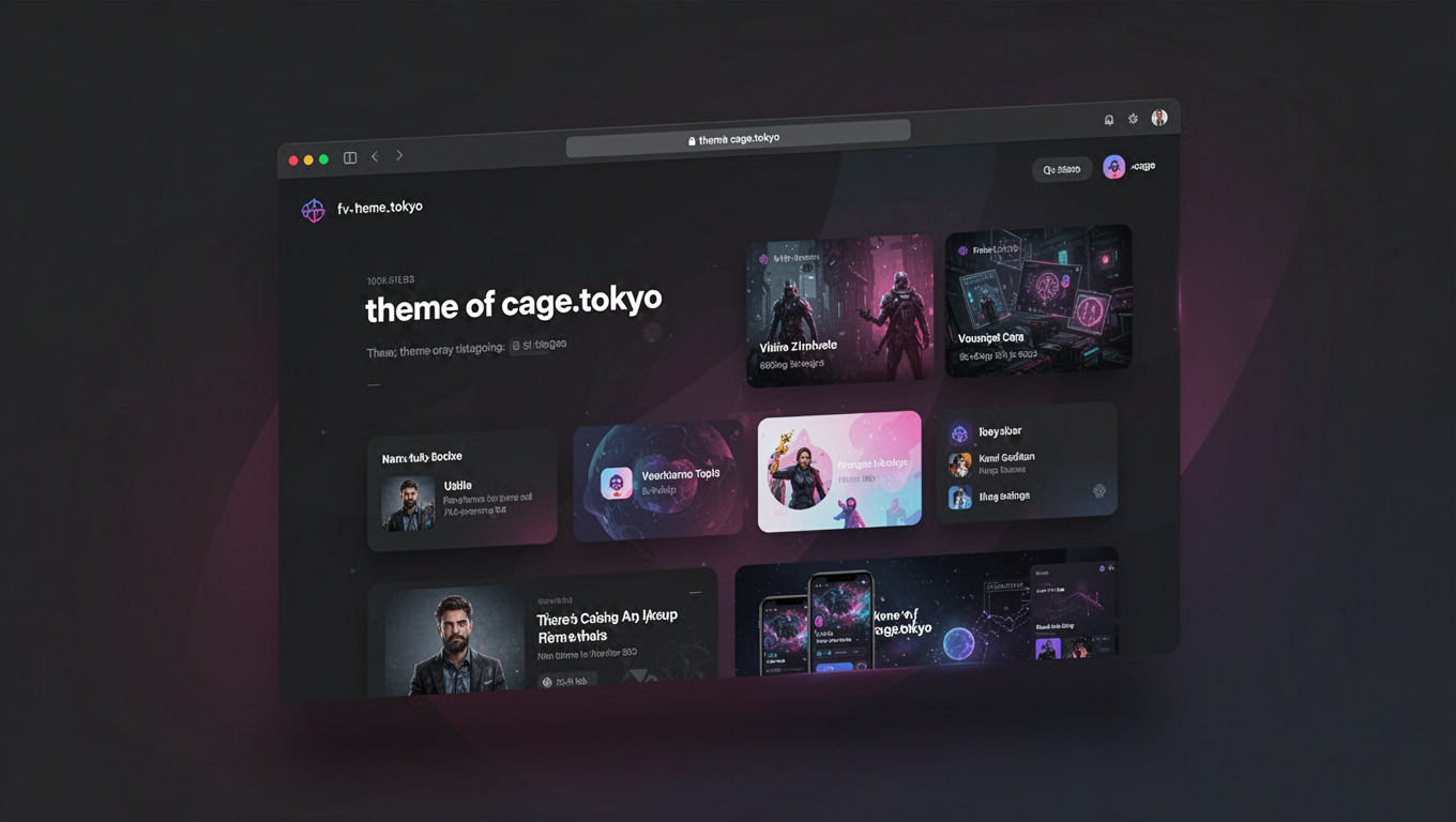 Preview of theme of cage.tokyo