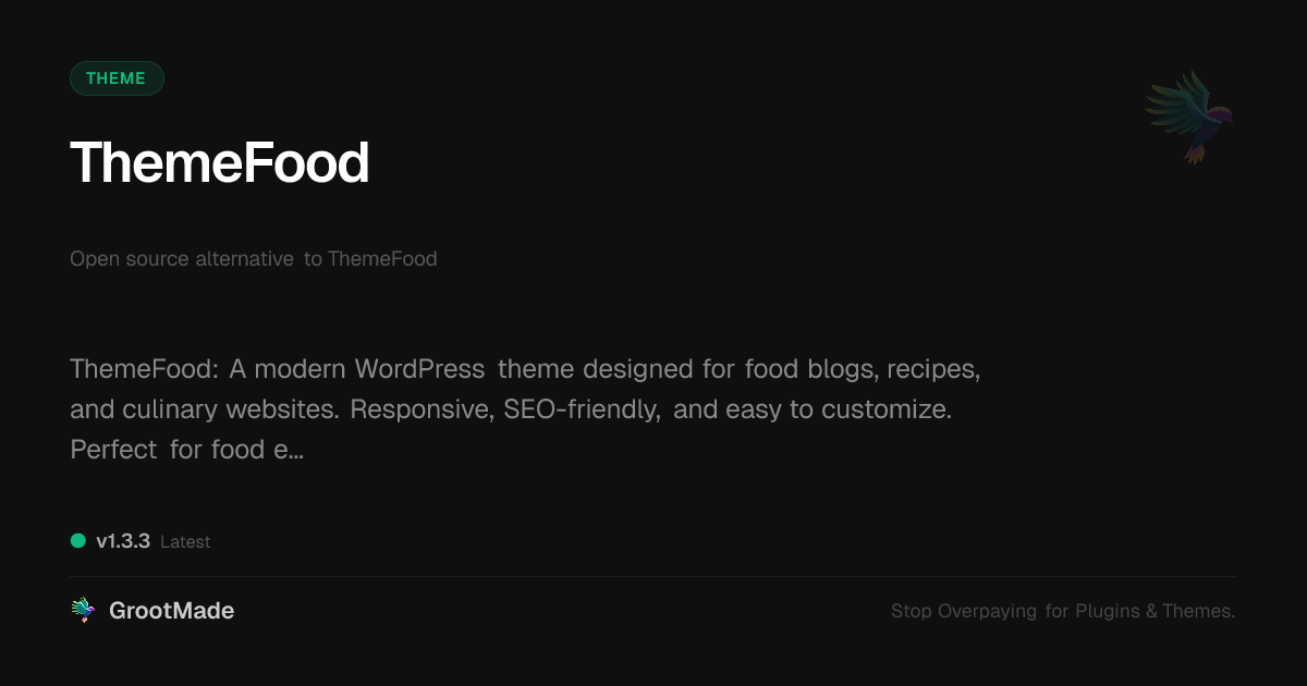 Preview of ThemeFood