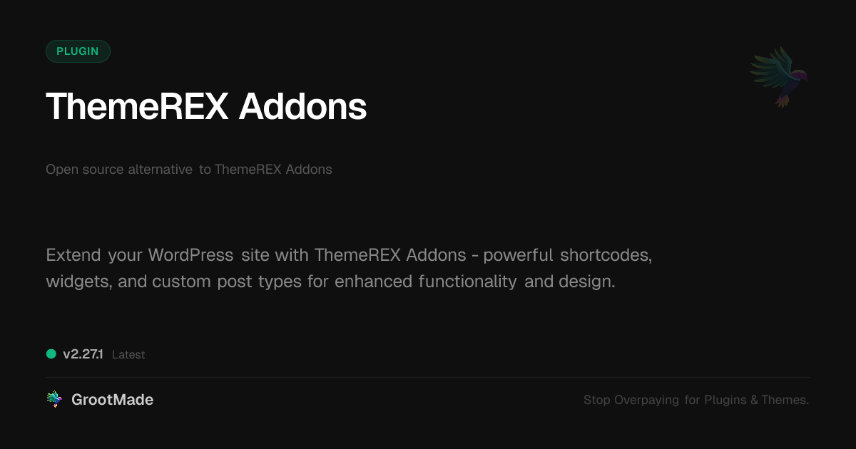 Preview of ThemeREX Addons