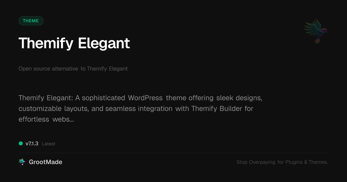 Preview of Themify Elegant